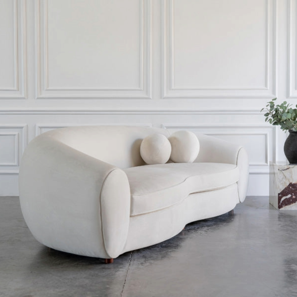 Rossi Lounge 3 Seater Fabric Sofa - Image 3