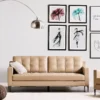 Barnet Faux Leather Sofa - Image 2