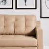Barnet Faux Leather Sofa - Image 3