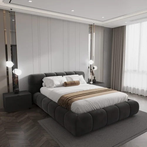 Deluxe Lumi Upholstery Bed