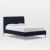 Garnett Upholstered Velvet Bed - Image 4