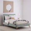 Garnett Upholstered Velvet Bed - Image 2