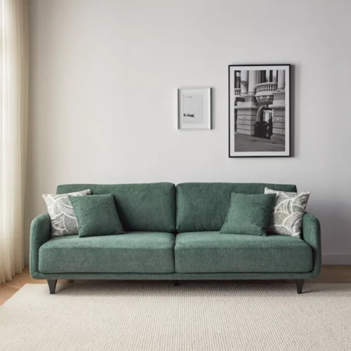 Malvina 3-Seater Fabric Sofa