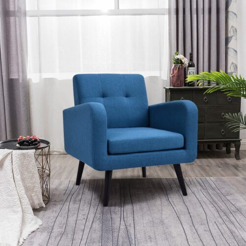 Marqo Linen Fabric Accent Armchair