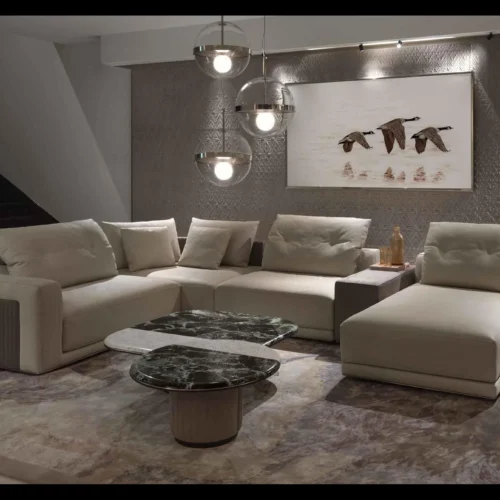 Miller Leather Sectionals Sofa With Chaise