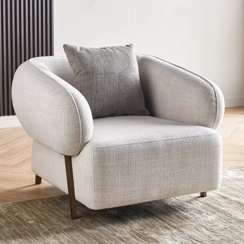 Nordic French Fabric Armchair