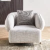 Nordic French Fabric Armchair - Image 2