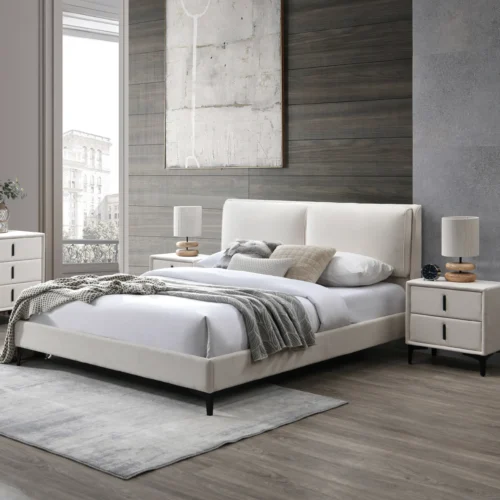 Porter Linen Fabric Upholstered Bed