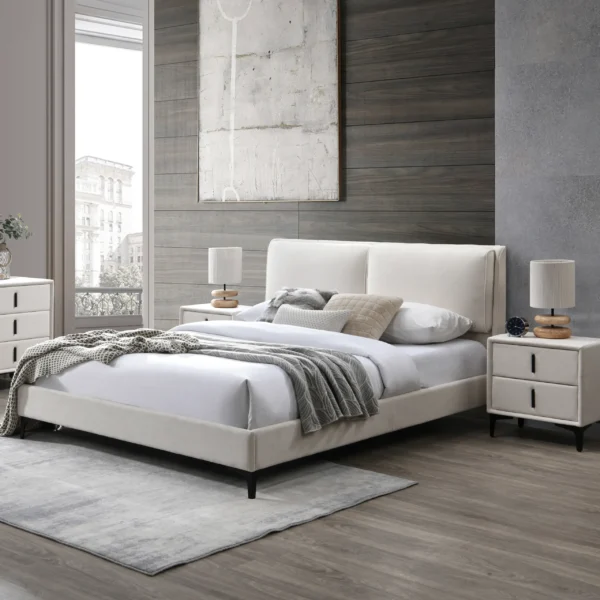 Porter Linen Fabric Upholstered Bed