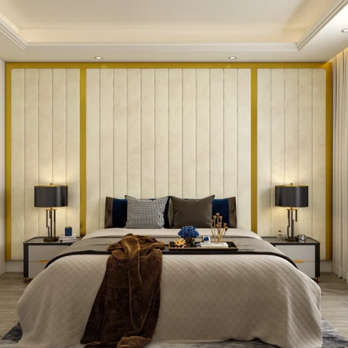 Royal Thomas linear Wall Panel bed
