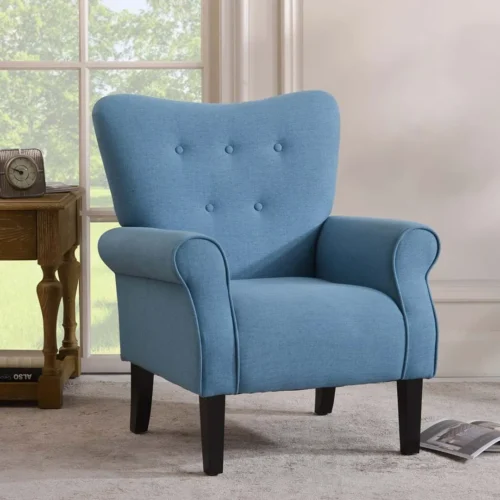 Andrew Button Tufted Arm Chair