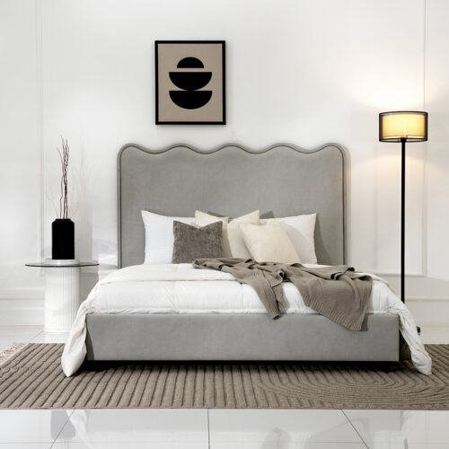 Asena Wave Upholstery Bed