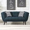 Baxton Upholstered Fabric 2-Seater Sofa - Image 2