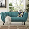 Baxton Upholstered Fabric 2-Seater Sofa - Image 3