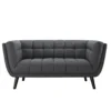 Baxton Upholstered Fabric 2-Seater Sofa - Image 5