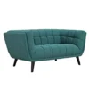 Baxton Upholstered Fabric 2-Seater Sofa - Image 4