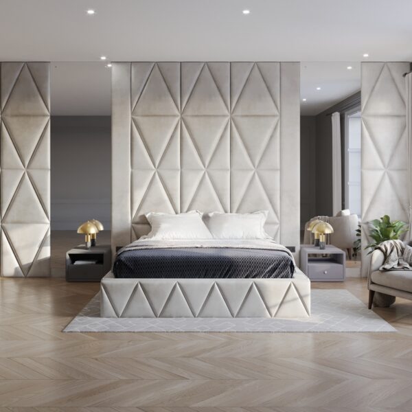 California Wall Panel Headboard Bed