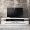 Olinda White Gloss TV Unit - Image 3