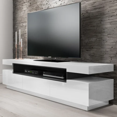 Olinda White Gloss TV Unit