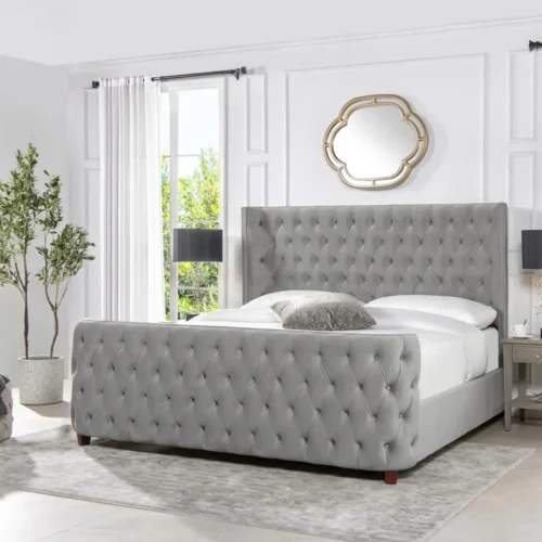 Pablo Tufted Headboard Bed