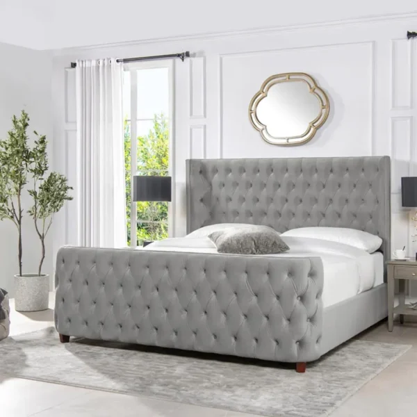 Pablo Tufted Headboard Bed