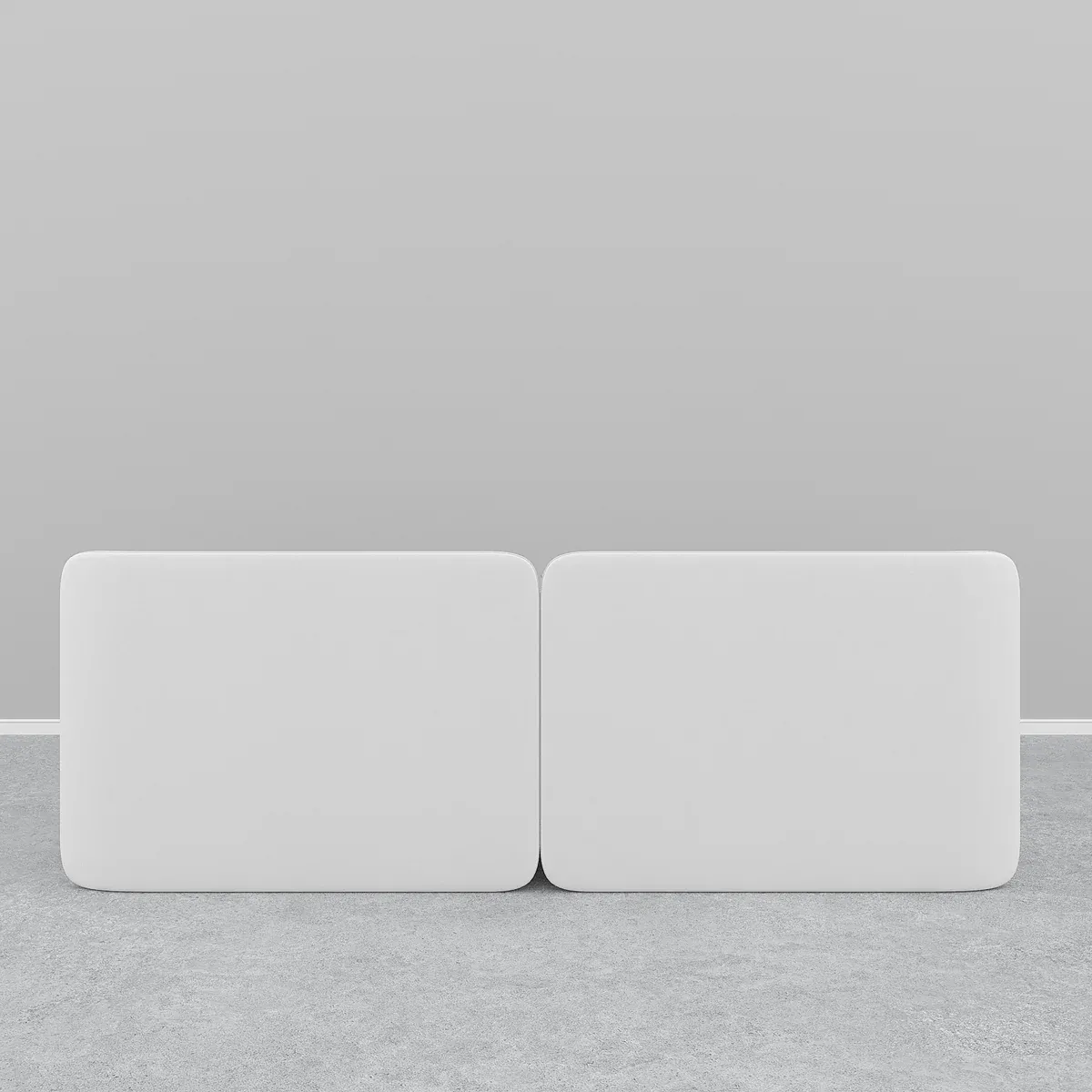 Spartan Off-White Linen Upholstered Bed - Image 4