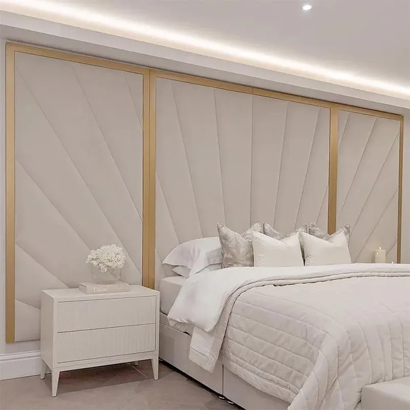 Sunburst Wall Panel Headboard Bed - Image 2