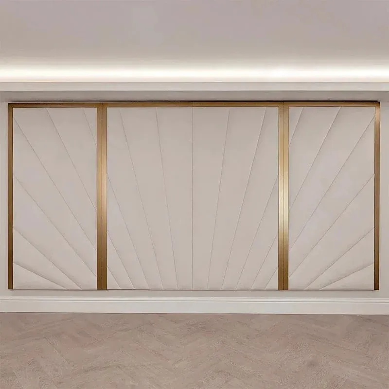 Sunburst Wall Panel Headboard Bed - Image 3