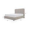 Vega Upholstered Fabric Bed - Image 4