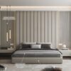 Velvet Padded Wall Panel Bed - Image 3