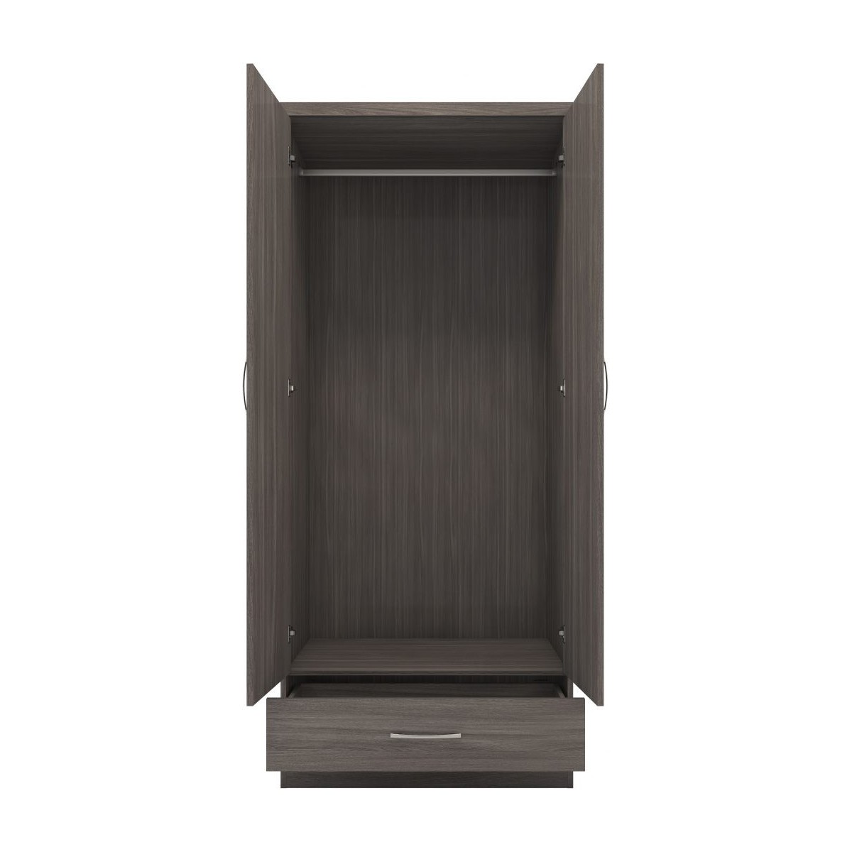 2-Door Mirrored Wardrobe