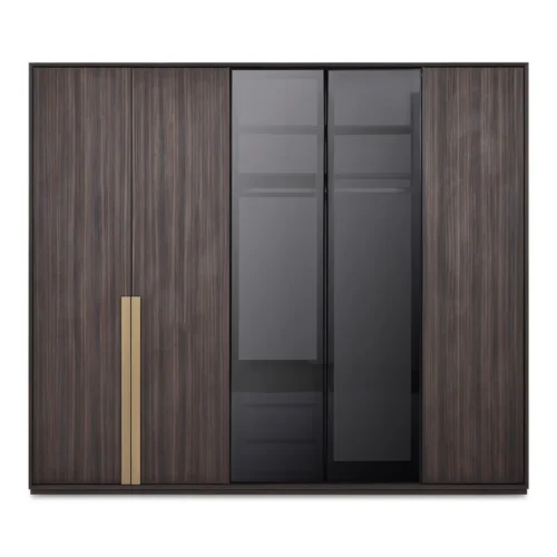 Wardrobe with Glass Doors