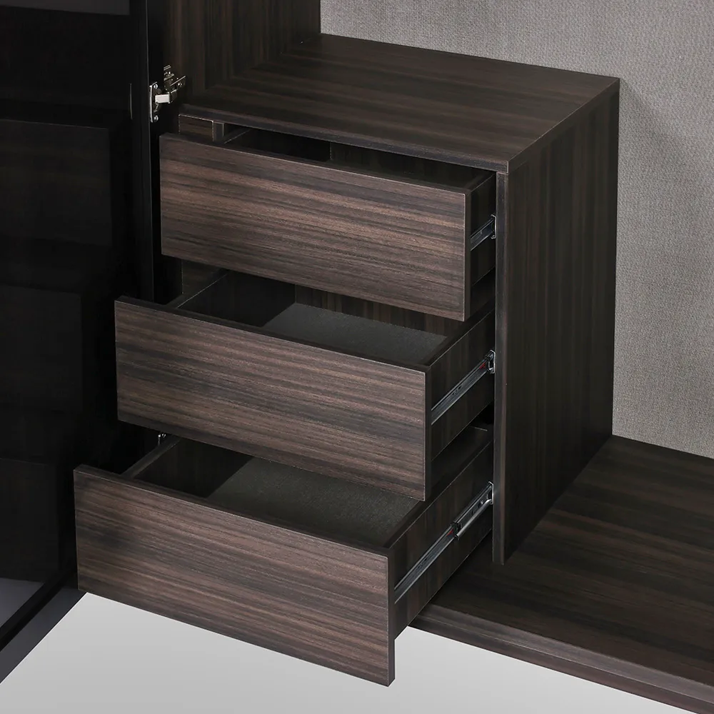 Wardrobe with Glass Doors